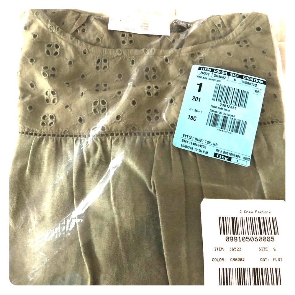 JCrew Factory eyelet top
